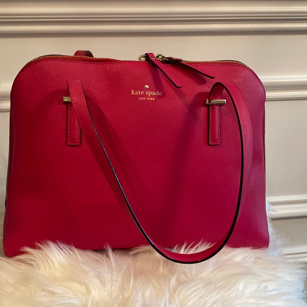 Kate Spade Hot Pink Zipper Dome Satchel